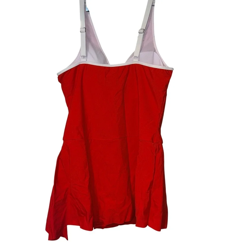 Unbranded New 2023 Swimdress Women 2XL Red Polyamide Blend